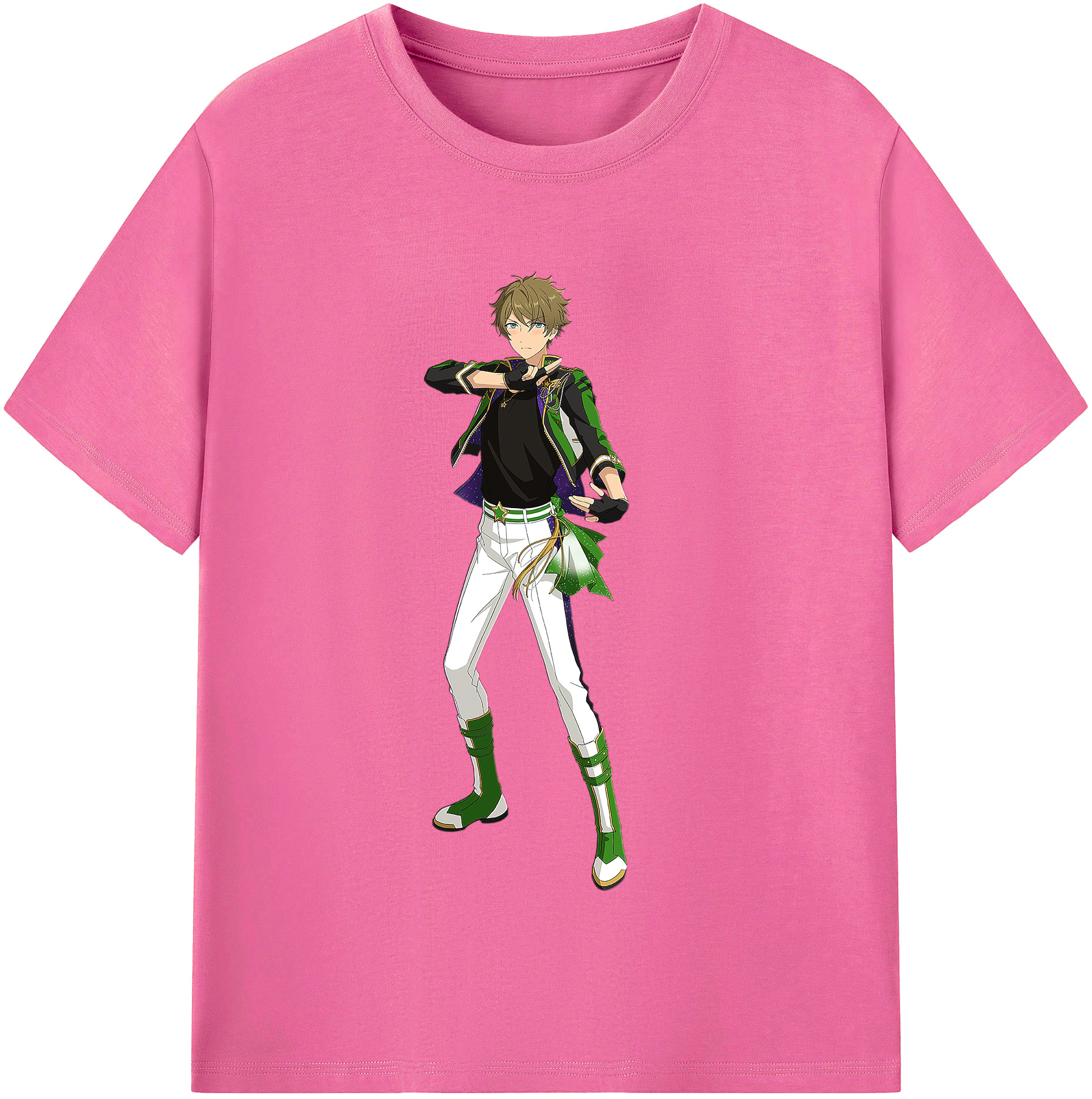 （画像用） あんさんぶるスターズ! Ensemble Stars レディースカジュアルプリントTシャツ（綿100％）